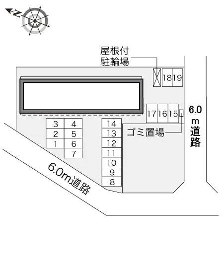 ★手数料０円★明石市魚住町住吉４丁目　月極駐車場（LP）